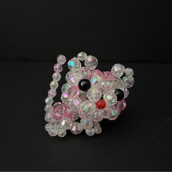 3D beaded cats - set of 2 - Picture 3 of 14